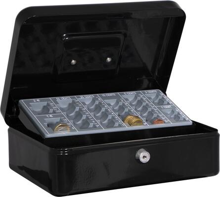 Cofre Dinheiro com Bandeja 13 Preto